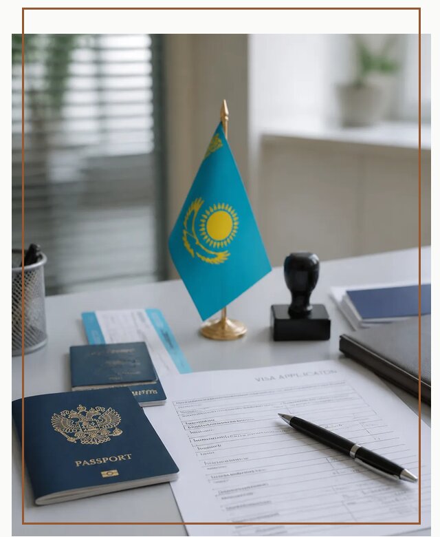 Оформление визы в Казахстан для поездки и работы в Вологде